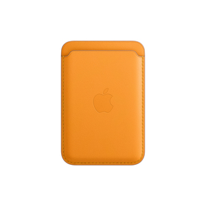 Apple Leather Wallet California Poppy with MagSafe for iPhone