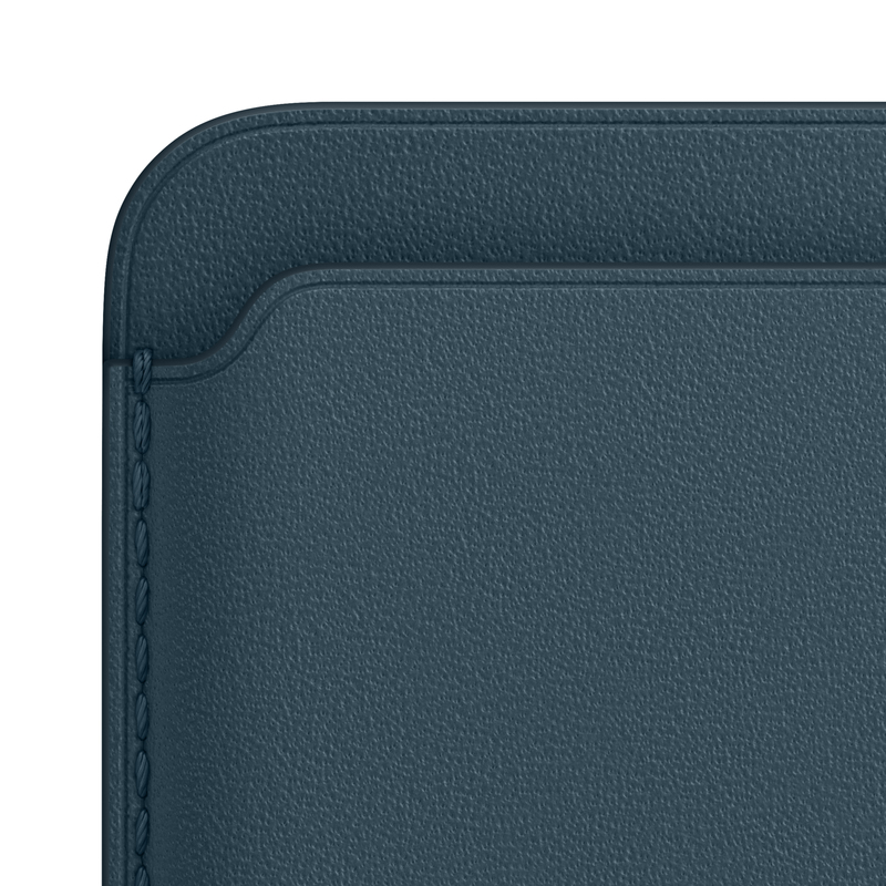 Apple Leather Wallet Baltic Blue with MagSafe for iPhone
