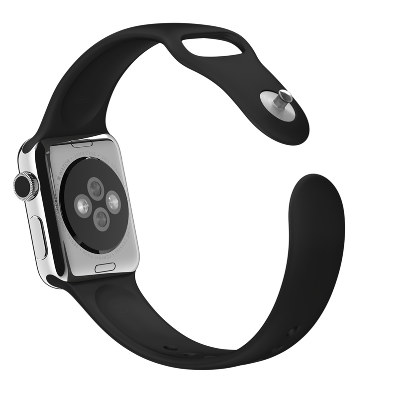 Apple Watch Black Sport Band 38mm (Compatible with Apple Watch 38/40/41mm)