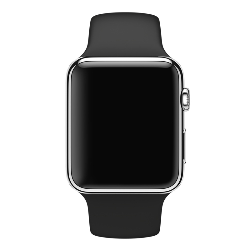 Apple Watch Black Sport Band 42mm (Compatible with Apple Watch 42/44/45mm)