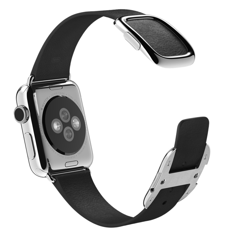 Apple Watch Black Modern Buckle 38mm Medium (Compatible with Apple Watch 38/40/41mm)