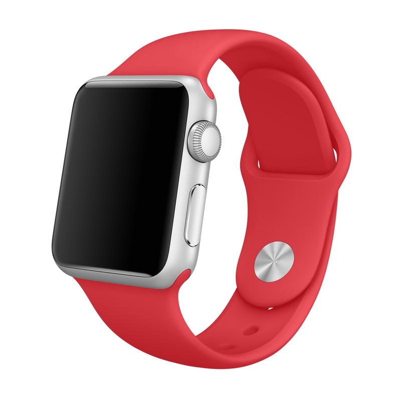 Apple Watch Red Sport Band 38mm (Compatible with Apple Watch 38/40/41mm)