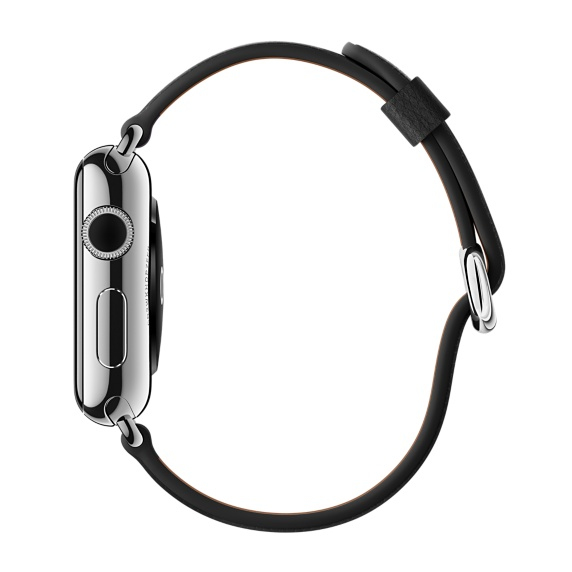Apple Watch Black Classic Buckle 38mm (Compatible with Apple Watch 38/40/41mm)
