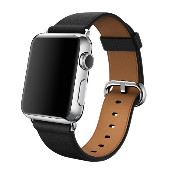 Apple Watch Black Classic Buckle 38mm (Compatible with Apple Watch 38/40/41mm)