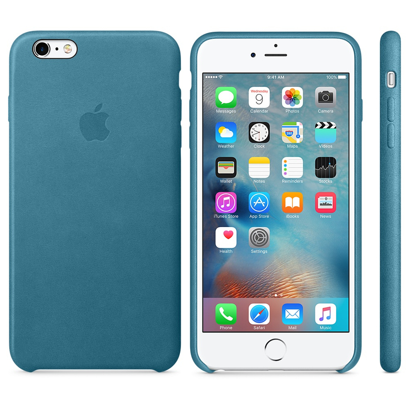 Apple Leather Case Marine Blue iPhone 6/6S Plus