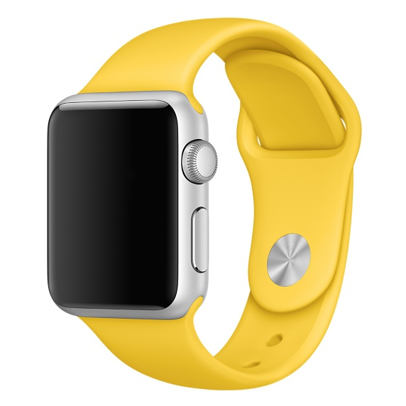 Apple Yellow Sport Band Apple Watch 38mm (Compatible with Apple Watch 38/40/41mm)