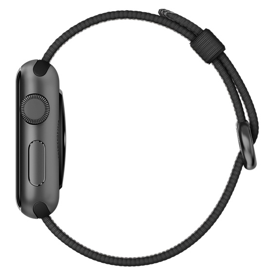 Apple Black Nylon Band Apple Watch 38mm (Compatible with Apple Watch 38/40/41mm)
