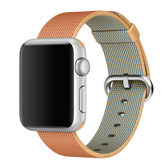 Apple Gold/Red Nylon Band Apple Watch 38mm (Compatible with Apple Watch 38/40/41mm)