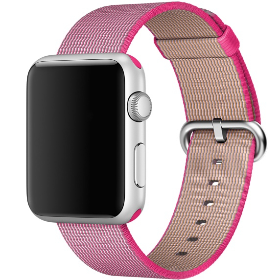 Apple Pink Nylon Band Apple Watch 42mm (Compatible with Apple Watch 42/44/45mm)