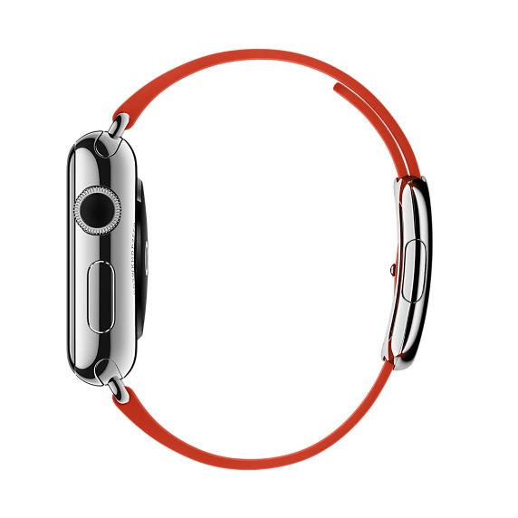 Apple Red Modern Buckle Medium Apple Watch 38mm (Compatible with Apple Watch 38/40/41mm)