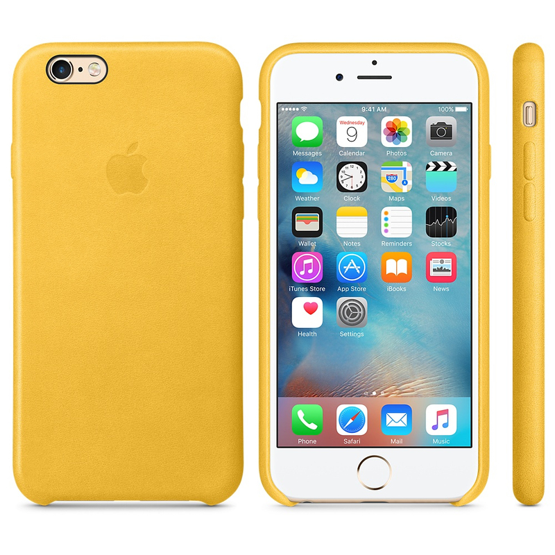 Apple Leather Case Marigold iPhone 6/6S