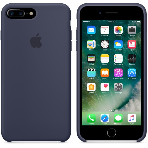 Apple Silicone Case Midnight Blue iPhone 8/7 Plus