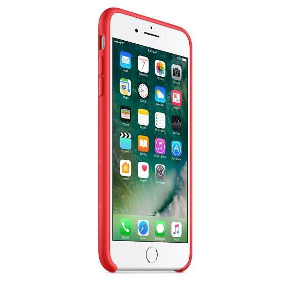 Apple Silicone Case Red iPhone 8/7 Plus