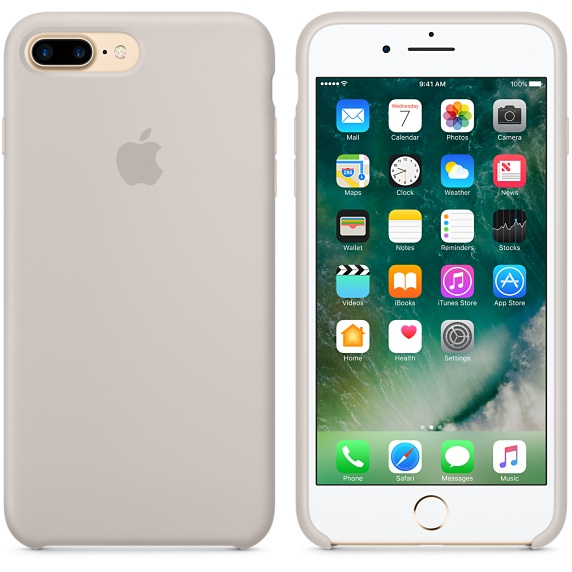Apple Silicone Case Stone iPhone 8/7 Plus