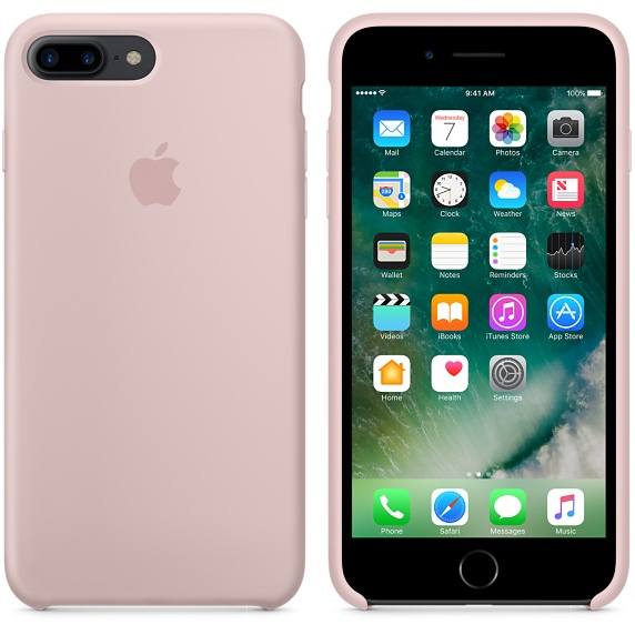 Apple Silicone Case Pink Sand iPhone 7 Plus