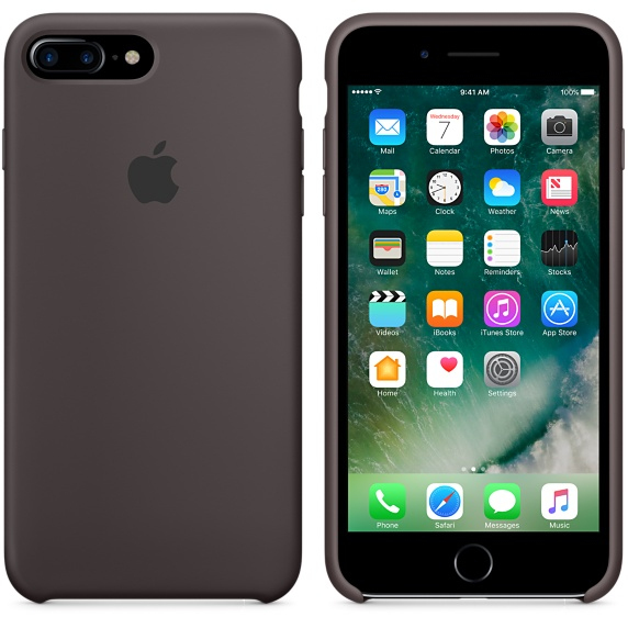 Apple Silicone Case Cocoa iPhone 7 Plus