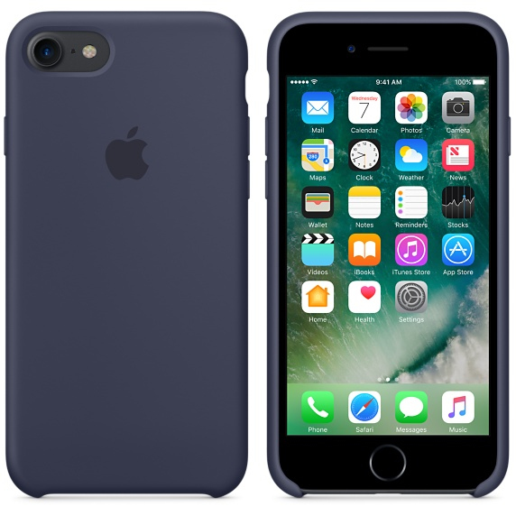 Apple Silicone Case Midnight Blue iPhone 8/7