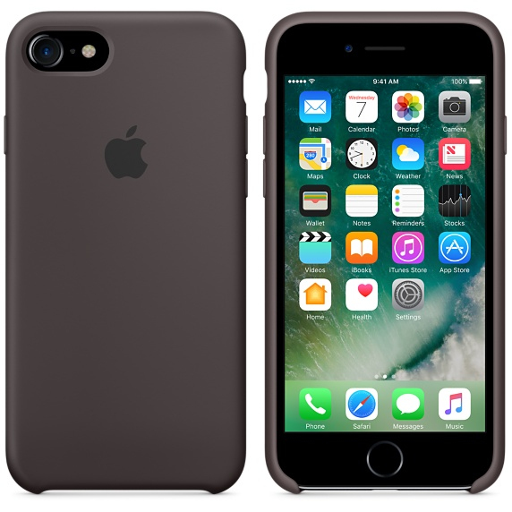 Apple Silicone Case Cocoa iPhone 8/7