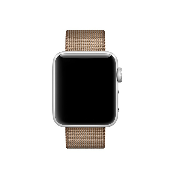 Apple Watch Woven Nylon Toasted Coffee/Caramel 38mm (Compatible with Apple Watch 38/40/41mm)