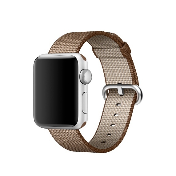 Apple Watch Woven Nylon Toasted Coffee/Caramel 38mm (Compatible with Apple Watch 38/40/41mm)