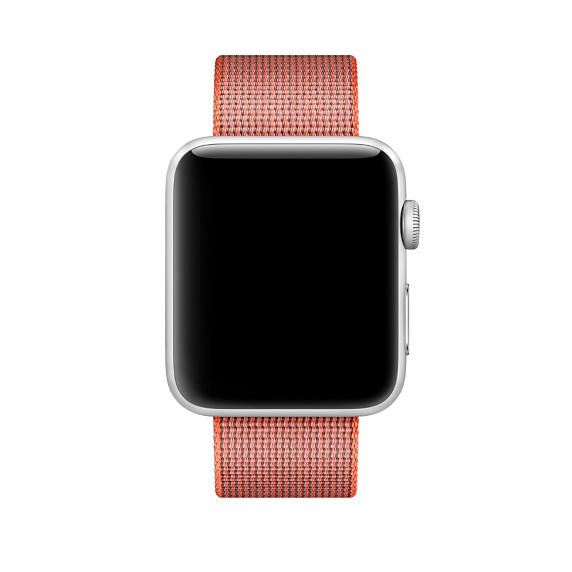 Apple Watch Woven Nylon Space Orange/Anthracite 42mm (Compatible with Apple Watch 42/44/45mm)