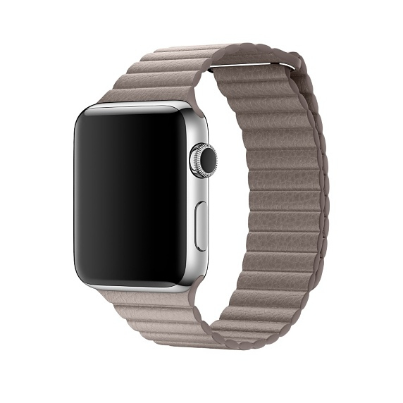 Apple Watch Leather Loop Smoke Grey Large 42mm (Compatible with Apple Watch 42/44/45mm)
