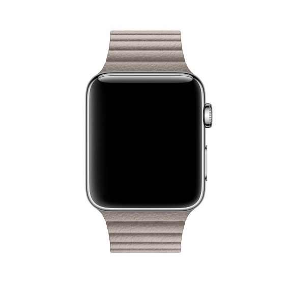 Apple Watch Leather Loop Smoke Grey Large 42mm (Compatible with Apple Watch 42/44/45mm)
