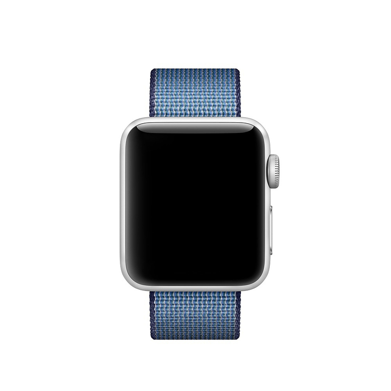 Apple Watch Woven Nylon Navy/Tahoe Blue 38mm (Compatible with Apple Watch 38/40/41mm)