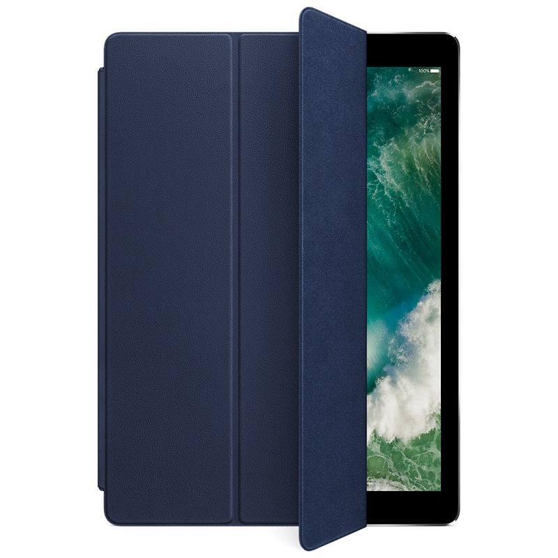 Apple Leather Smart Cover Midnight Blue For iPad Pro 12.9-Inch