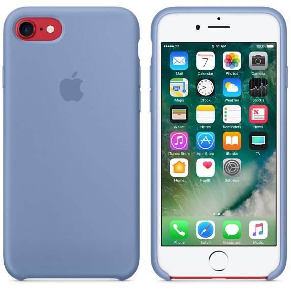 Apple Silicone Case Azure For iPhone 8/7