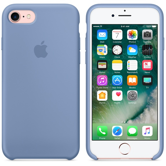 Apple Silicone Case Azure For iPhone 8/7