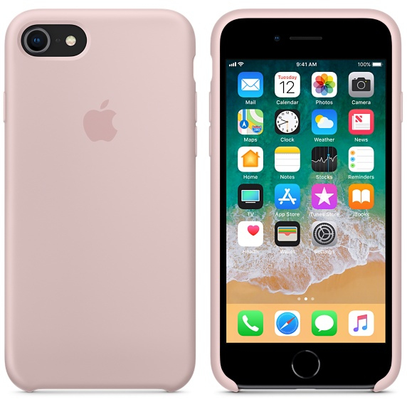 Apple Silicone Case Pink Sand for iPhone 8/7