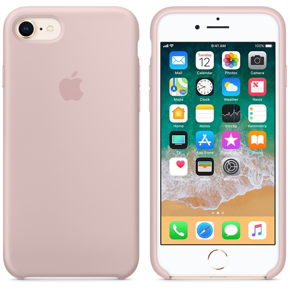 Apple Silicone Case Pink Sand for iPhone 8/7