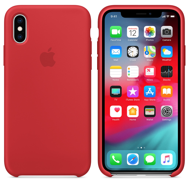 Apple Silicone Case (Product)Red for iPhone XS