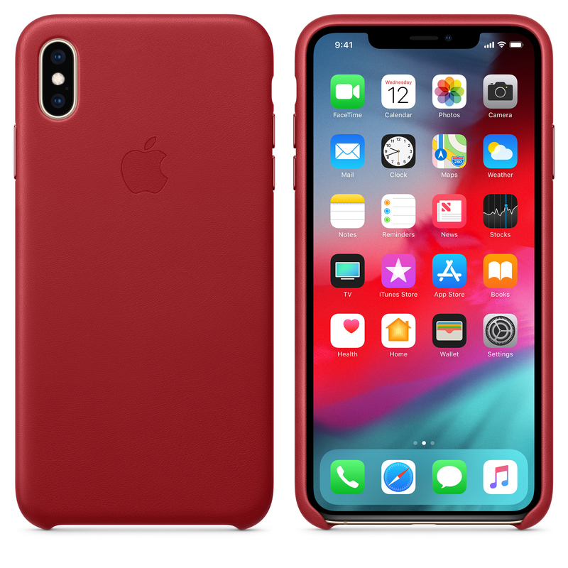 Apple Leather Case (Product)Red for iPhone XS Max