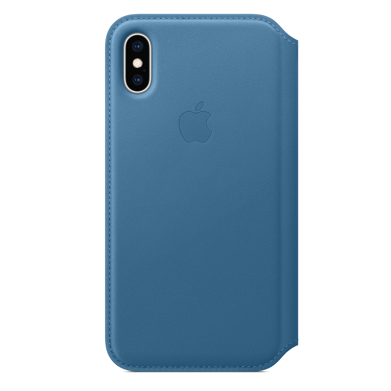 Apple Leather Folio Cape Cod Blue for iPhone XS