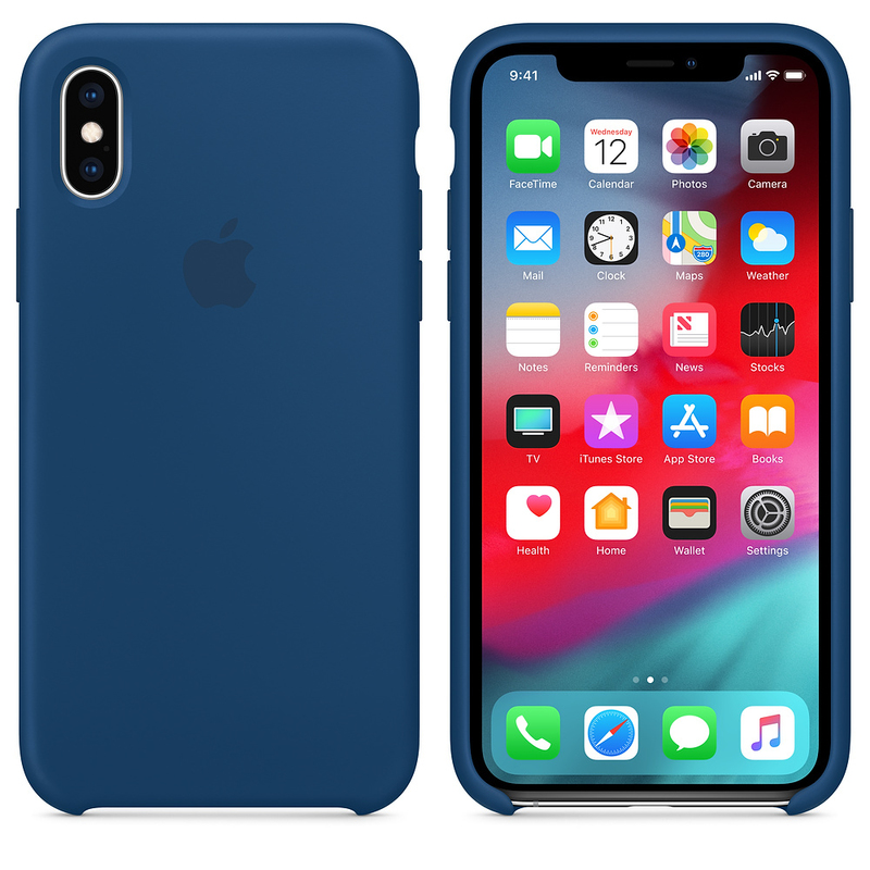 Apple Silicone Case Blue Horizon for iPhone XS