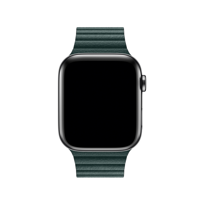 Apple 44mm Leather Loop Forest Green for Apple Watch Large (Compatible with Apple Watch 42/44/45mm)