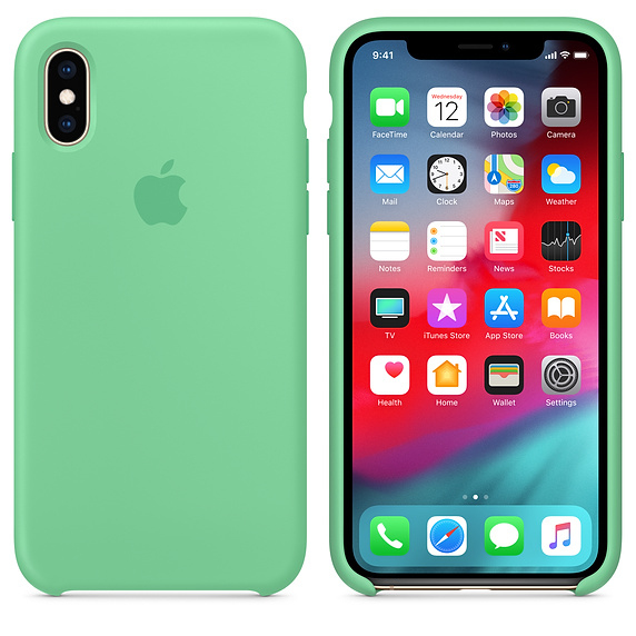 Apple Silicone Case Spearmint for iPhone XS