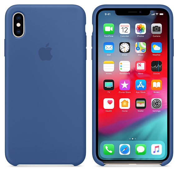 Apple Silicone Case Delft Blue for iPhone XS Max
