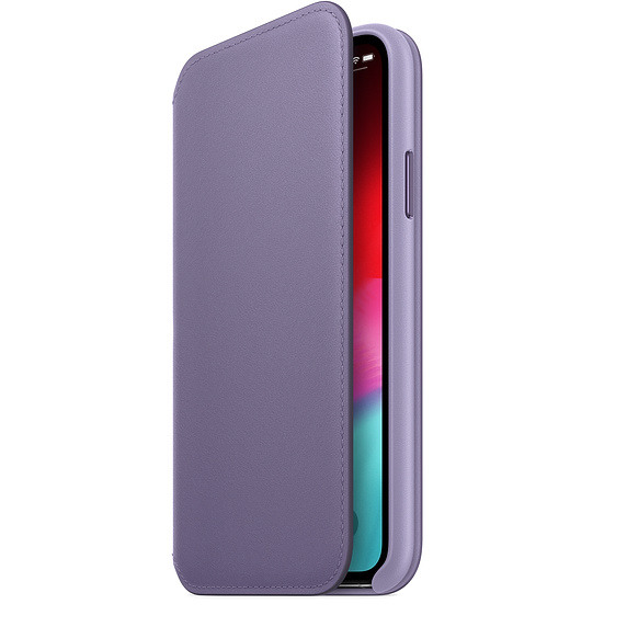 Apple Leather Folio Lilac for iPhone XS