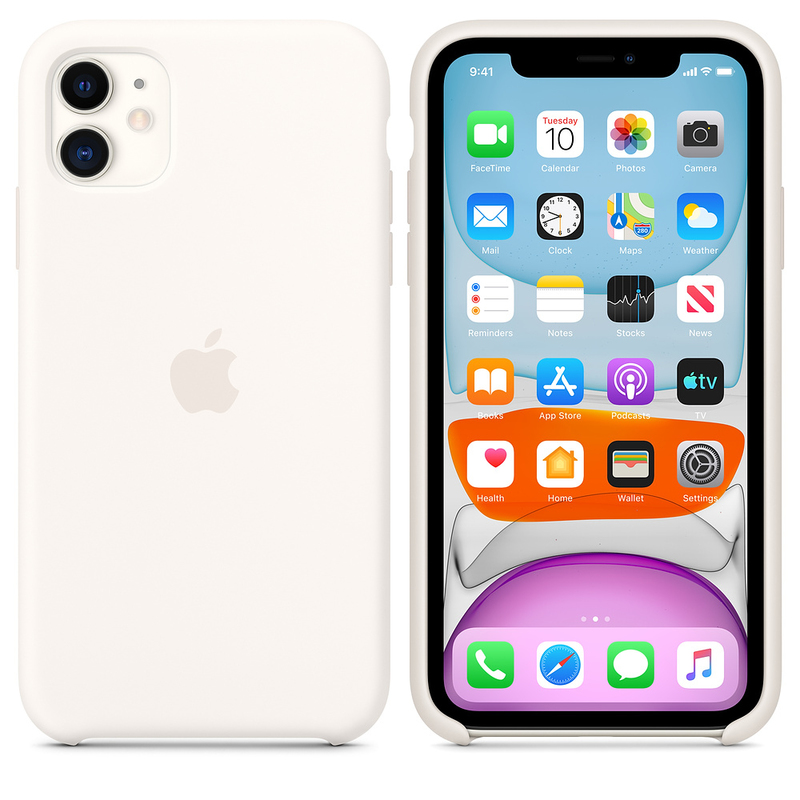 Apple Silicone Case White for iPhone 11