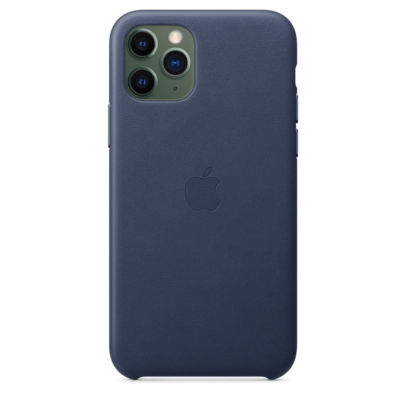 Apple Leather Case Midnight Blue for iPhone 11 Pro