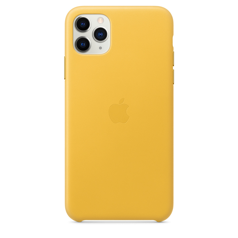 Apple Leather Case Meyer Lemon for iPhone 11 Pro Max