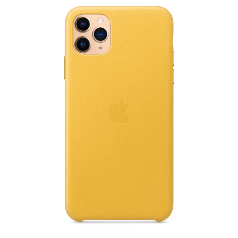 Apple Leather Case Meyer Lemon for iPhone 11 Pro Max