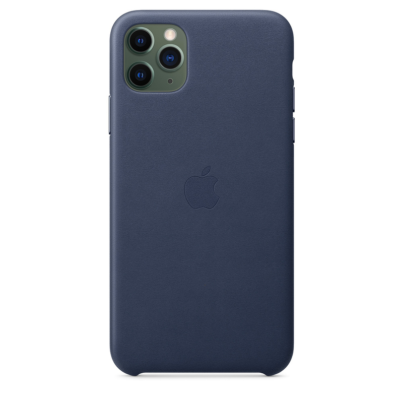 Apple Leather Case Midnight Blue for iPhone 11 Pro Max