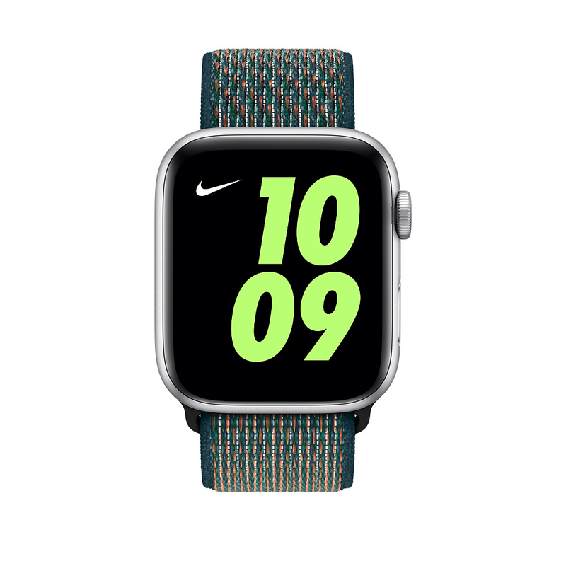 Apple 44mm Hyper Crimson/Neptune Green Nike Sport Loop (Compatible with Apple Watch 42/44/45mm)