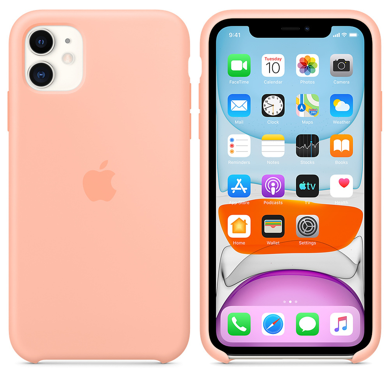Apple Silicone Case Grapefruit for iPhone 11