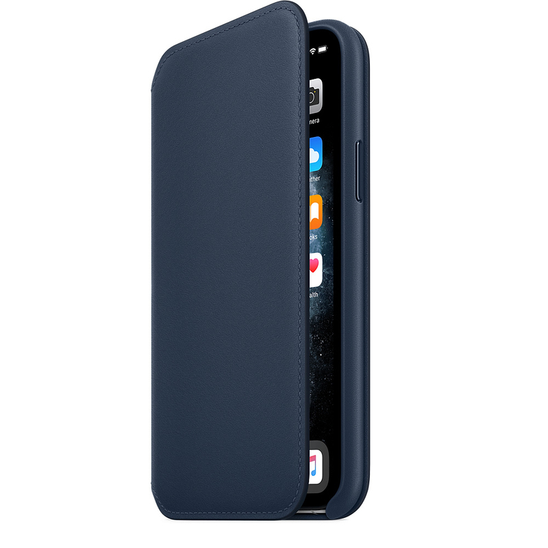Apple Leather Folio Deep Sea Blue for iPhone 11 Pro