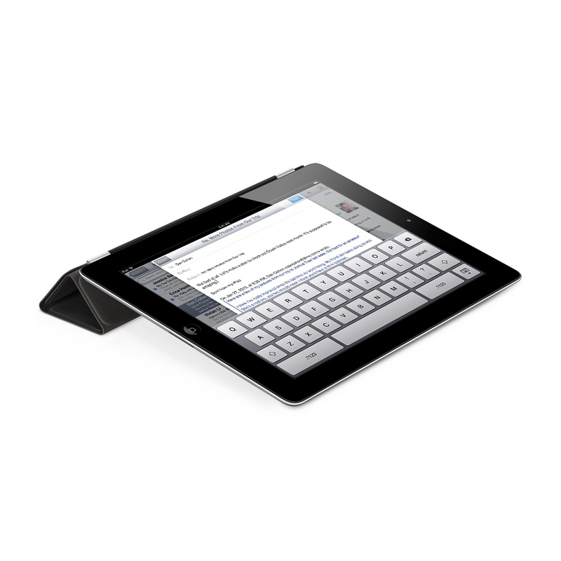 Apple Smart Cover Leather Black iPad 2